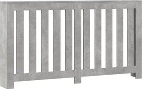 vidaXL Mască pentru calorifer, gri beton, 149x20x82 cm, lemn prelucrat