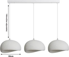 BRILAGI - Lustru pe cablu WABI SABI 3xE27/60W/230V alb