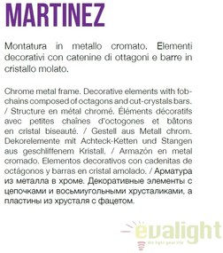 Lustra moderna design elegant MARTINEZ SP8 166360