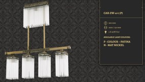 Lustra design clasic realizata manual CARINO