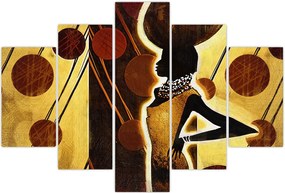 Tablou cu pictură artistică străveche (150x105 cm)