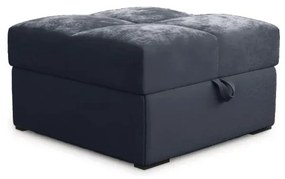 Taburet ZENOVA culoare gri inchis cu spatiu de depozitare 65x65 cm