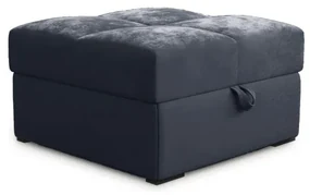 Taburet ZENOVA culoare gri inchis cu spatiu de depozitare 65x65 cm