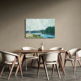 Tablou - Alfred Sisley, The Banks of the Oise, reproducere (90x60 cm)