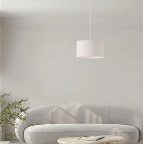 Lustra suspendata cu abajur alb SYRIN