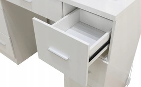 Masă de toaletă mare albă cu iluminare 80 x 40 x 110cm