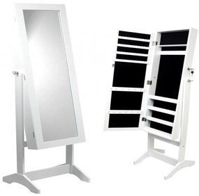 Brandy 03 Dulap de bijuterii cu oglinda + rafturi 8119 alb