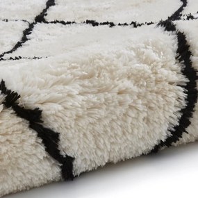 Covor Think Rugs Morocco, 120 x 170 cm, bej-negru