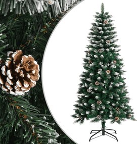 vidaXL Brad de Crăciun artificial cu suport, verde, 120 cm, PVC