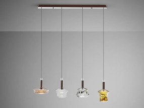 Lustra LED cu 4 pendule design decorativ Scarlet 4L color