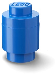 Cutie depozitare rotundă LEGO®, albastru, ⌀ 12,5 cm