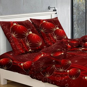 Lenjerie de pat din microfibra Culoare rosu, KORISTE Dimensiune lenjerie de pat: 2 buc 70 x 80 cm | 160 x 200 cm