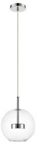 Pendul, Lustra LED suspendata moderna Enceladus crom