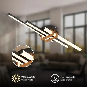 Brilo - Plafonieră LED TINKA LED/21W/230V 3000K negru