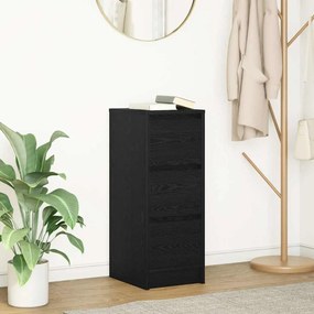 vidaXL Bufetă Stejar negru 29,5x34x76 cm Lemn prelucrat