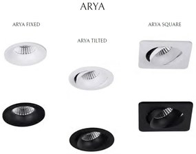 Spot directionabil, incastrabil tavan fals, LED dimabil, ARYA SQUARE alb H0100 MX