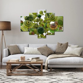Tablou cu bile în dungi (150x105 cm)