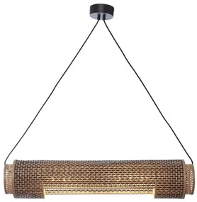 Lustra eco din bambus Bhutan cilinder 85cm, bl/nat
