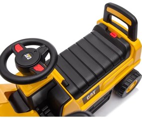 Încărcător frontal fără pedale pentru copii CAT galben/negru