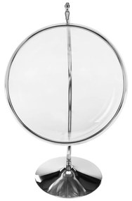 Scaun suspendat cu suport, transparent/ argintiu/ gri, BUBBLE TIP 3