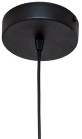 Lustră suspendată pe cablu ECLIPSE, 1xE27/15W/230V, negru/alb