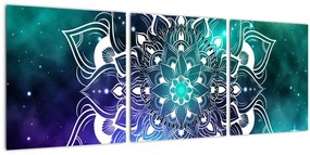 Tablou abstracției (cu ceas) (90x30 cm)