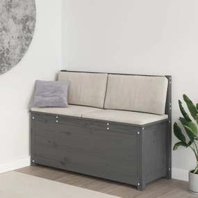 823556 vidaXL Bancă, gri, 110x41x76,5 cm, lemn masiv de pin
