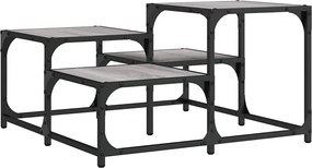 vidaXL Măsuță de cafea, gri sonoma, 68x68x40 cm, lemn prelucrat