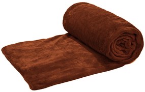 Patura din microplus Culoare maro inchis, VIOLET 180x200 cm