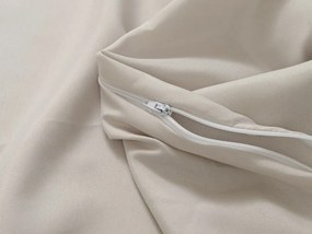 Pilota matlasata de vara 140x200 cm cu husa pentru perna SUMMER 45x75 cm, bej