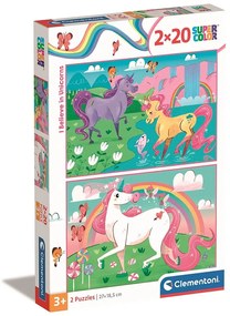 Unicorn Believe Puzzle Clementoni 2x20 piese