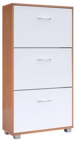 Deuba Dulap pentru încălțăminte 115x60x24 cm - fag/alb