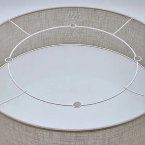 Plafonieră SIRJA 2xE27/60W/230V, Ø 45 cm, bej