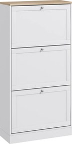 HOMCOM Dulap Îngust pentru Pantofi cu 3 Sertare și Rafturi Reglabile pe 2 Niveluri, 60x23,5x115 cm, Negru | Aosom Romania