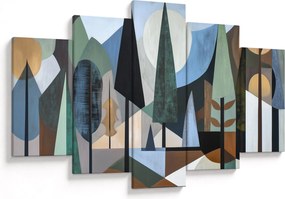 Tablou - Abstracție geometrică naturală II. (150x105 cm)