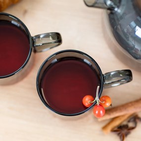 Set de căni din sticlă 4Home Haze 250 ml, 2 buc.