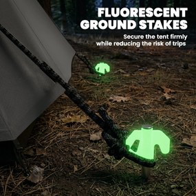 Outsunny Cort Gonflabil de Camping 4 Persoane Blackout Cort cu Aer 5,8m Lungime 2 Dormitoare și Zonă de Zi 580x270x202cm Gri Închis | Aosom Romania