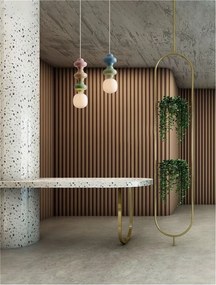 Pendul ceramic design modern CHIC verde/ albastru