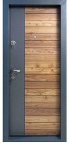 Usa metalica de apartament cu izolatie si vizor Novo Doors First Class NDS10, Deschidere Stanga Dreapta, Dimensiune 200X88 cm, Tabla 1.2 mm, Kit