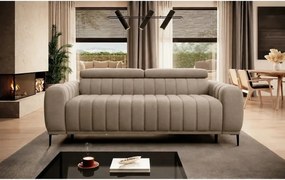 Canapea extensibila GANDI 160, stofa catifelata bej - Riviera 16, cu t