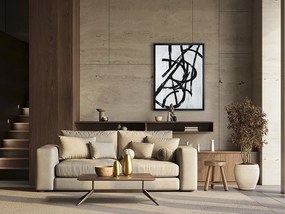 Decoratiune de perete compozitie grafica Graphos Blanco