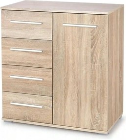 Comoda Lima KM2, stejar sonoma, PAL, 77x40x82 cm