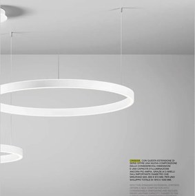 Lustra LED circulara diametru 96,6cm CRISEIDE, alb, negru sau auriu