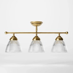 Lustra stil neoclasic din alama si sticla Elide