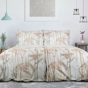 Lenjerie pat bumbac creponat B.E.S. Petrovice  Top Class Caraway, 140x 200 cm, 70 x 90 cm