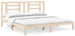 3104368 vidaXL Cadru de pat, 200x200 cm, lemn masiv de pin