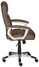 Scaun de birou maro din imitație de piele Flori – Støraa