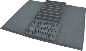 Scurgător de vase gri din plastic 50x38 cm – Homéa