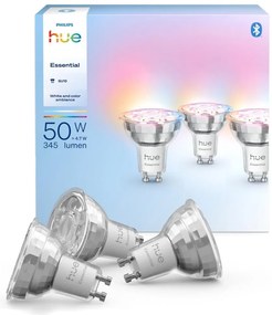 Set de 3 becuri LED dimmabile Philips Hue WACA GU10/4,7W/230V 2200-6500K