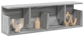 vidaXL Dulap de perete, sonoma gri, 100x20x30 cm, lemn prelucrat